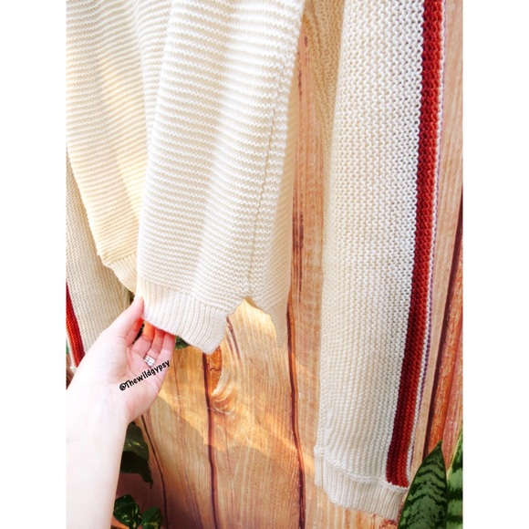Altar’d state cozy rainbow stripe woven knit sweater 🌈 - Picture 6 of 8